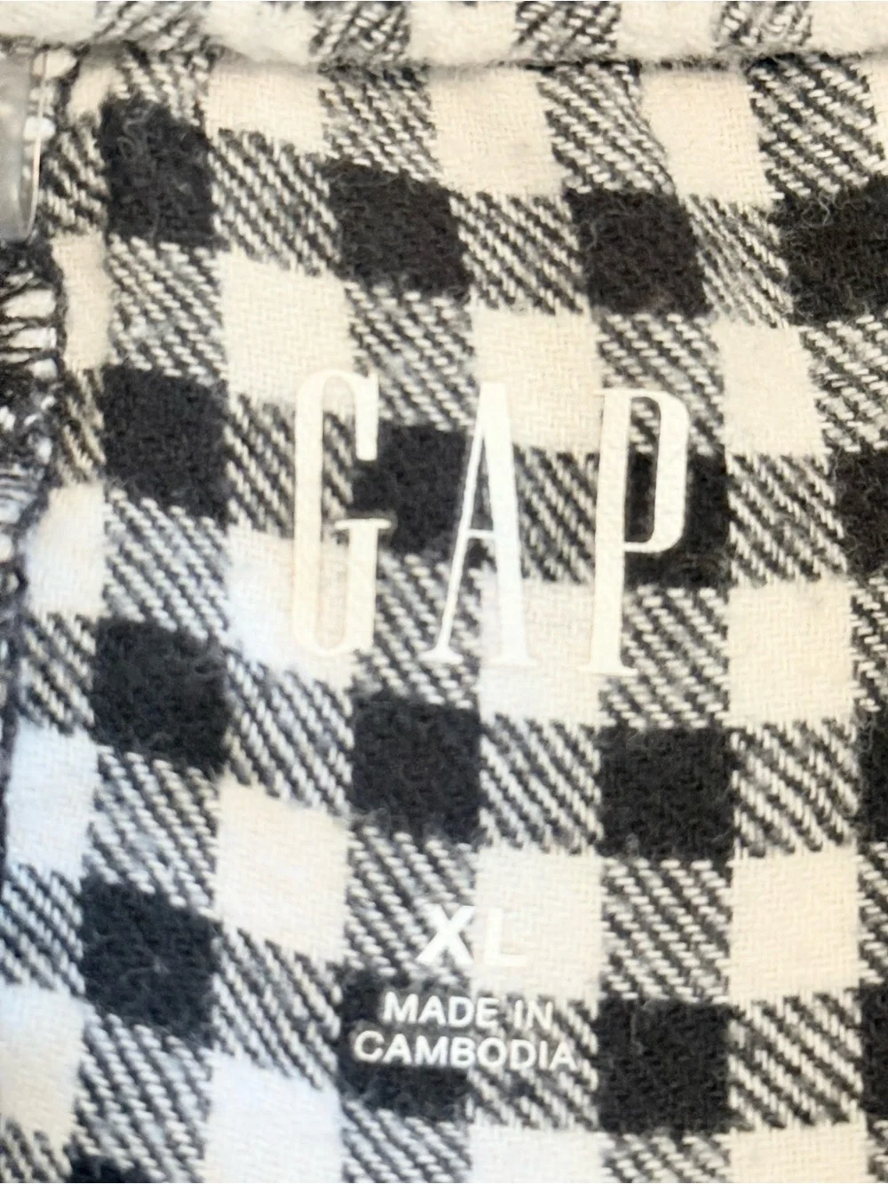 Black and White Gingham women’s pajama Pants - Picture 3 of 3